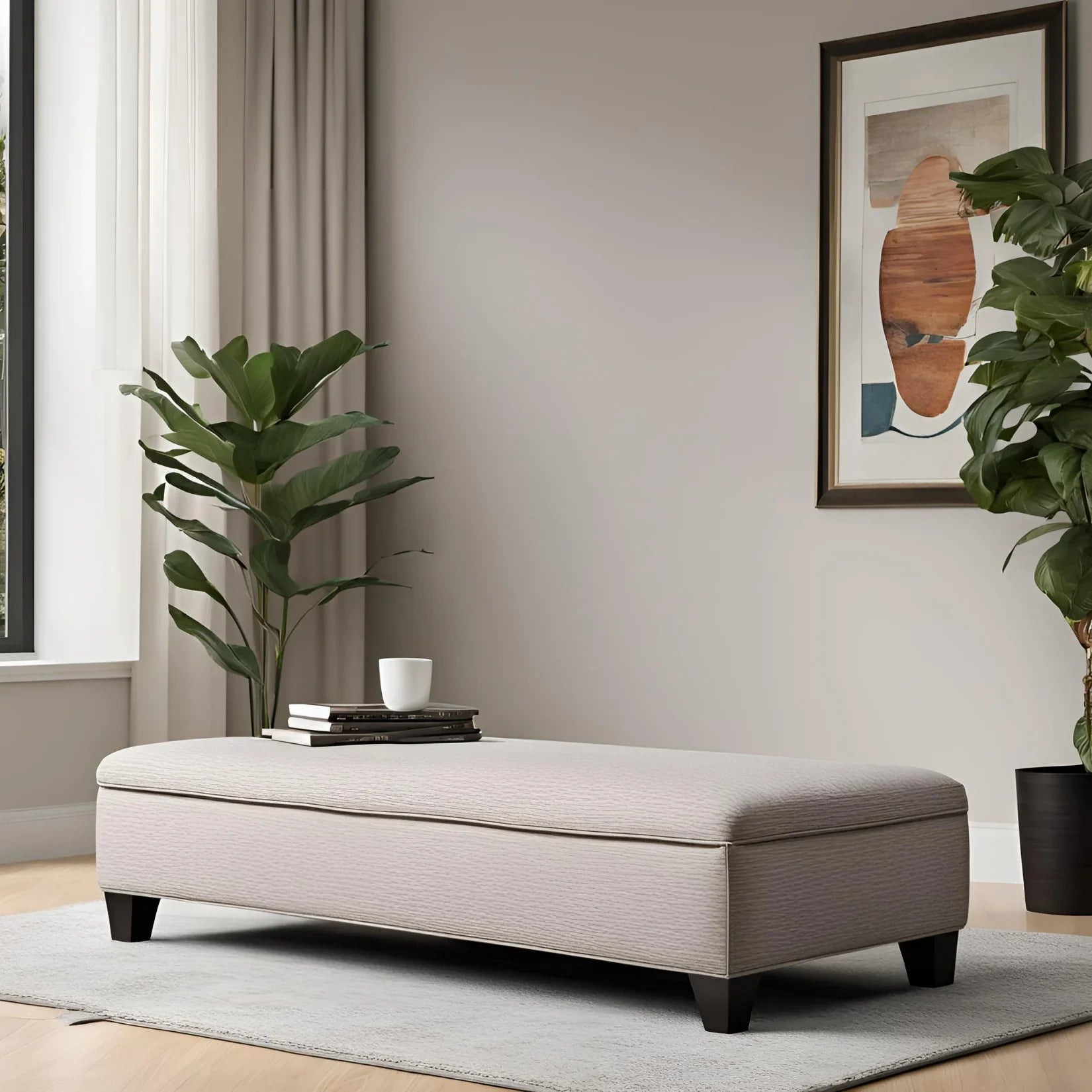 Artisan Crafted Wooden Bench - Ottoman - CRUZ INTERNATIONAL - Furniture Store